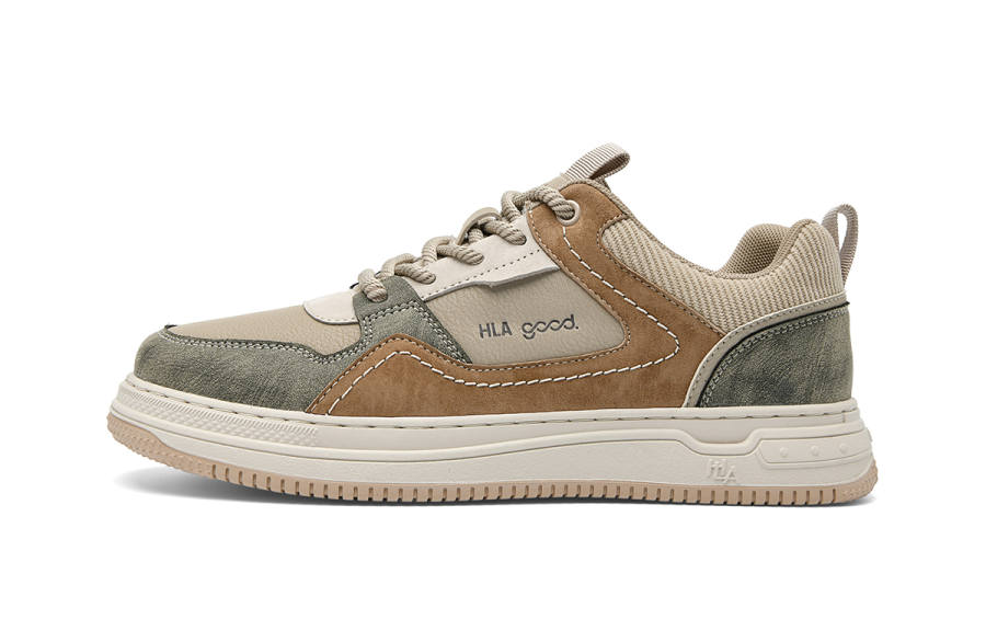 HLA Textile, Synthetic Leather Low top Skateboard Shoes Men's