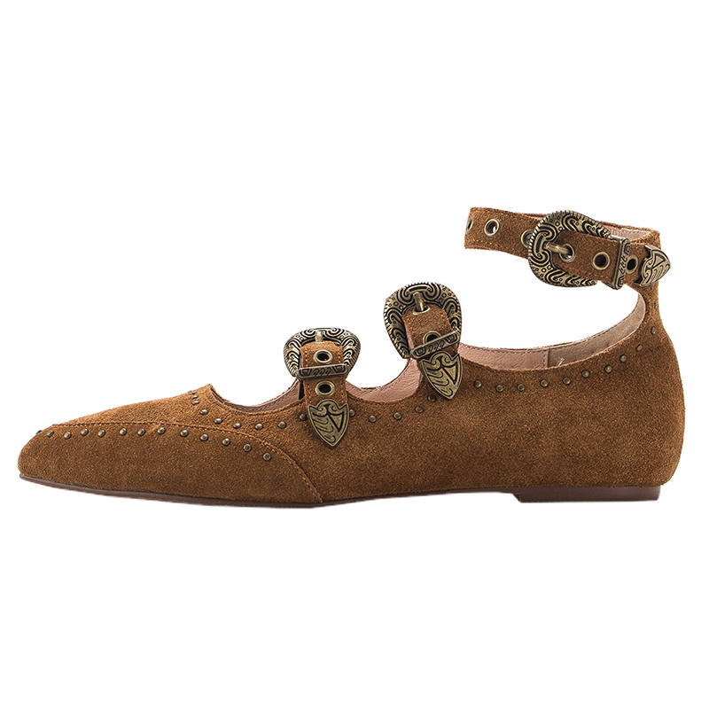 MIAOLV Pu Flat Mary Jane Shoes Women's