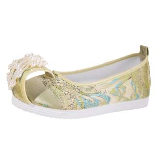 WUXIUYUAN Dance Embroidery Casual Single Shoes Women's