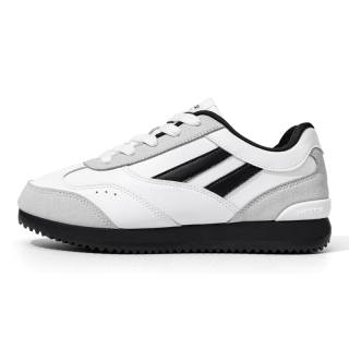 NSTCU Synthetic Leather Slip Resistant Low top Casual Shoes Unisex White Black