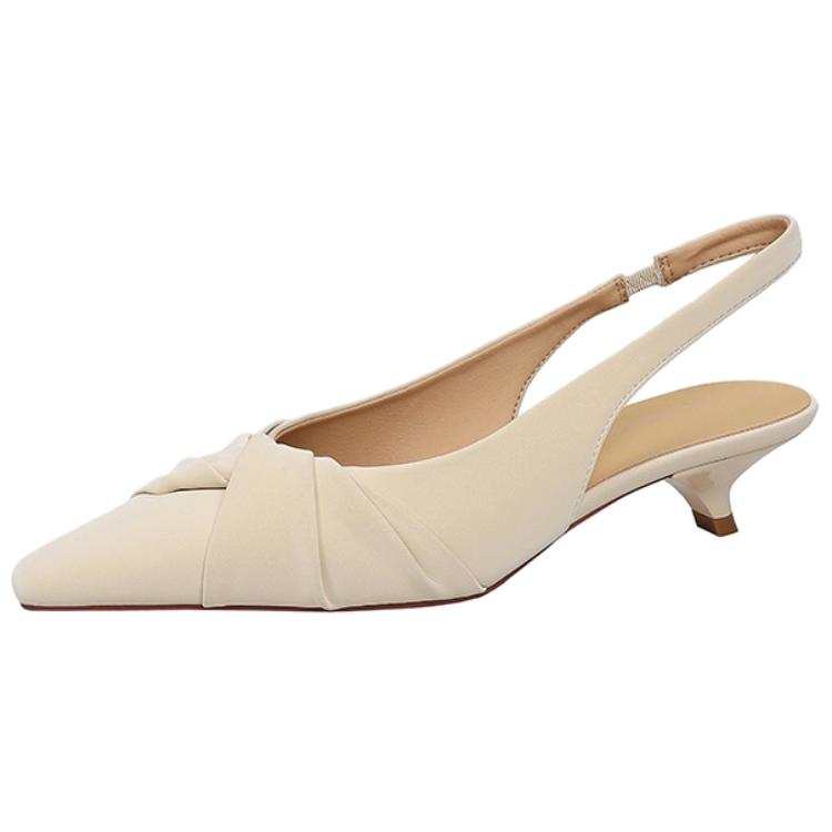 BIGTREE BIGTREE High Heels Women's Ecru/Black