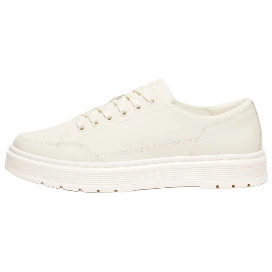 Dr.Martens Brookline Cow Leather Fashion Trend Abrasion Resistant Low top Casual Shoes Unisex Ecru