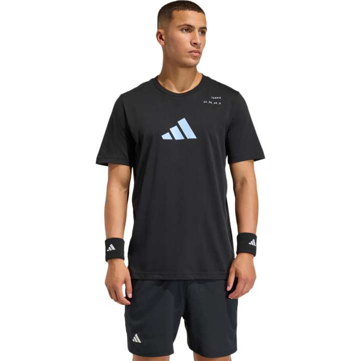 Adidas Adidas T Shirts Unisex Black Crew Neck Straight Fit
