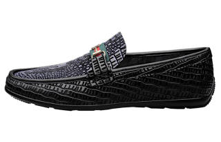 CKVUSAMG Top Grain Cow Leather Gommino Loafers Unisex