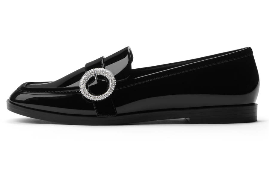 CHARLES&KEITH Pu Loafers 1.6cm Women's