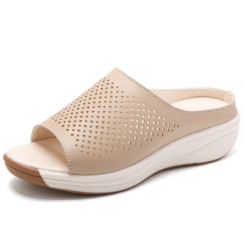 Reivantix Reivanti Comfortable And Breathable Slip Resistant Slide Slippers Women's Brown