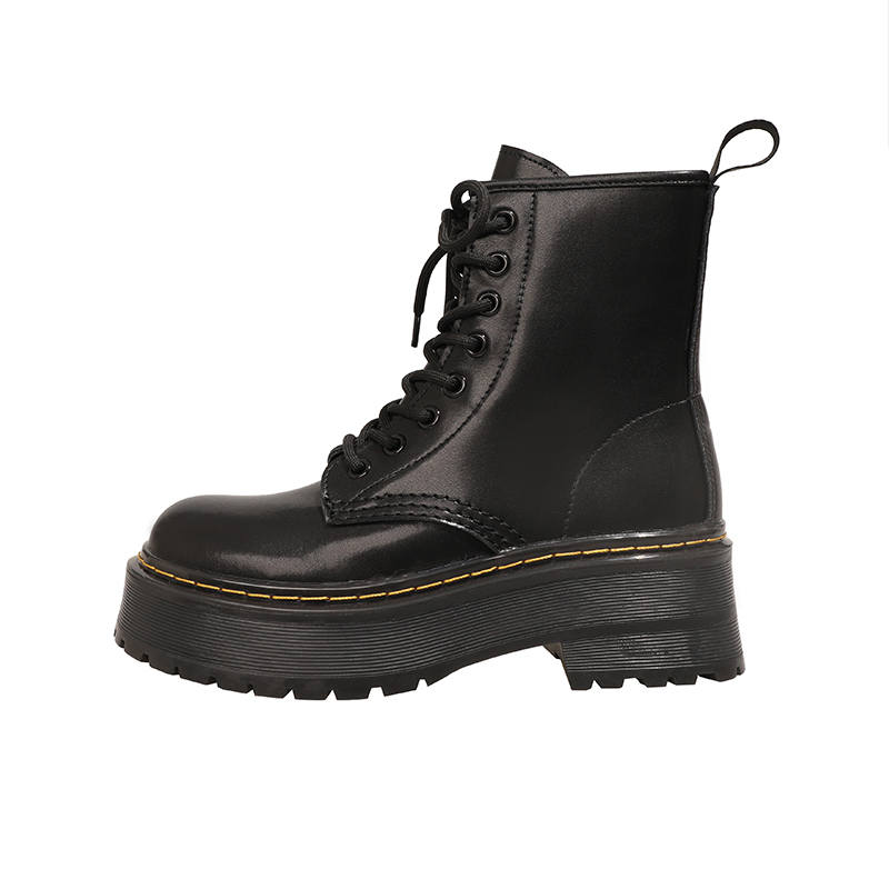 BOJUEMAO Urban Chic Style Short Combat Boots Women's
