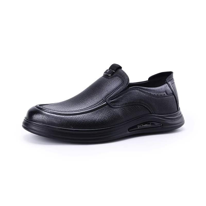 Spider King Sheepskin Casual Shoes Men's Black