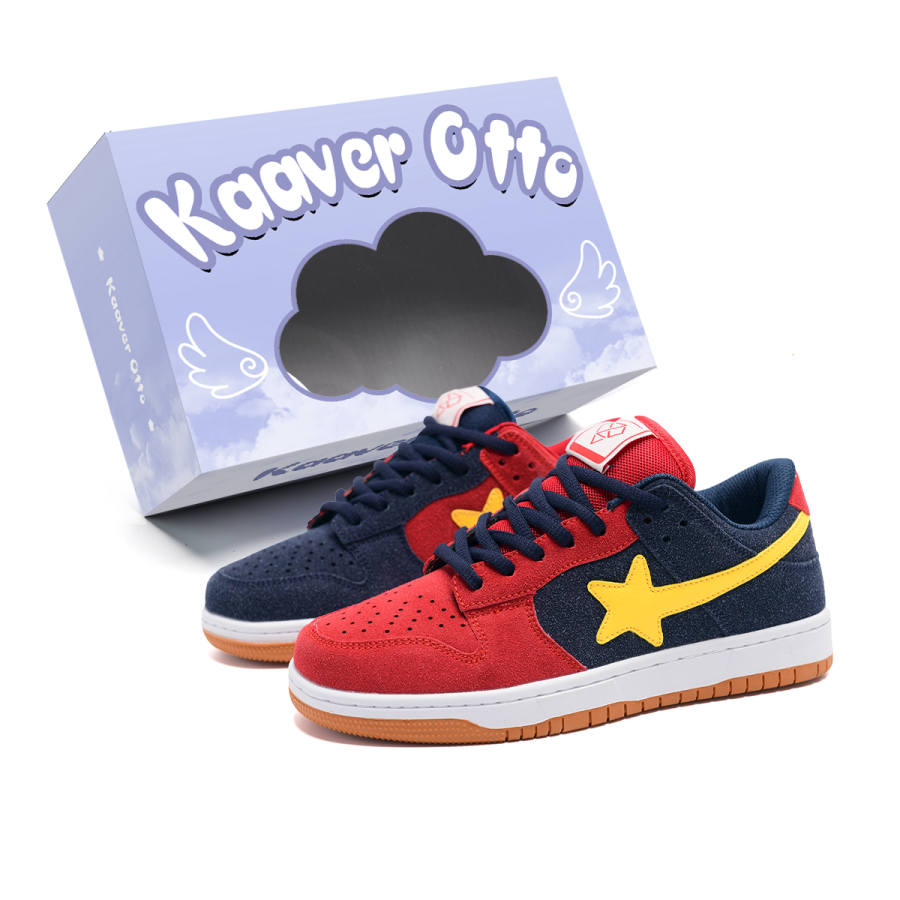 KAAVER OTTO Slip Resistant, Abrasion Resistant, Breathable, Height Increasing Skateboard Shoes Unisex