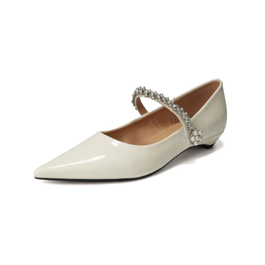 QITUMAUL Microfiber Leather Mary Jane Shoes Women's