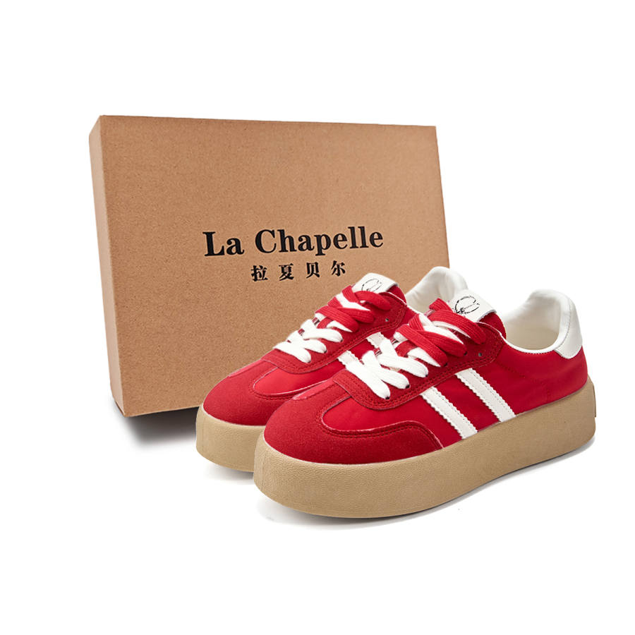 La Chapelle Low Top Skateboard Shoes Women's Red