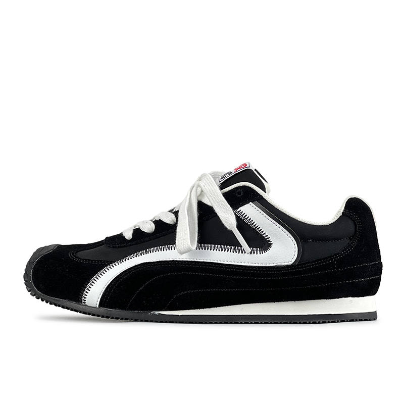 LuzaoT SUPER DRAG Lightweight Low top Casual Shoes Unisex Black White
