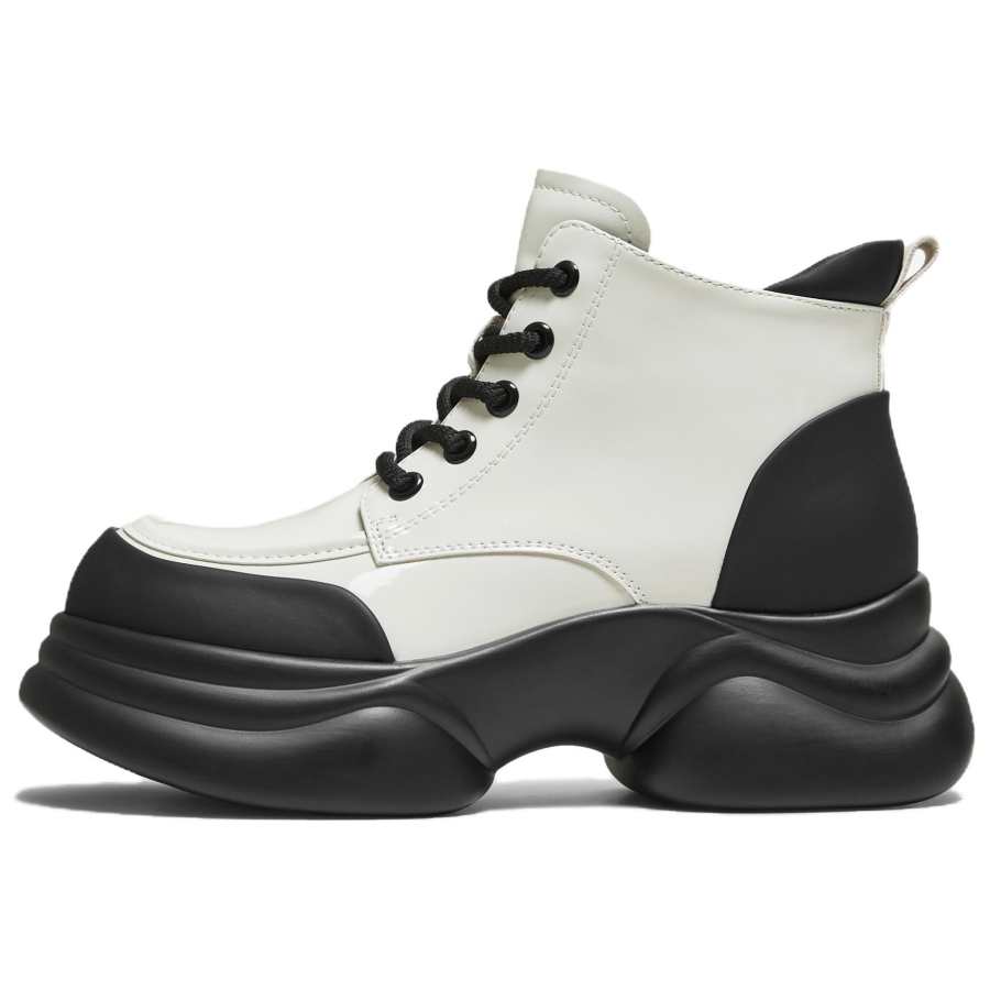 Tata Ankle Length Combat Boots High Heel Women's