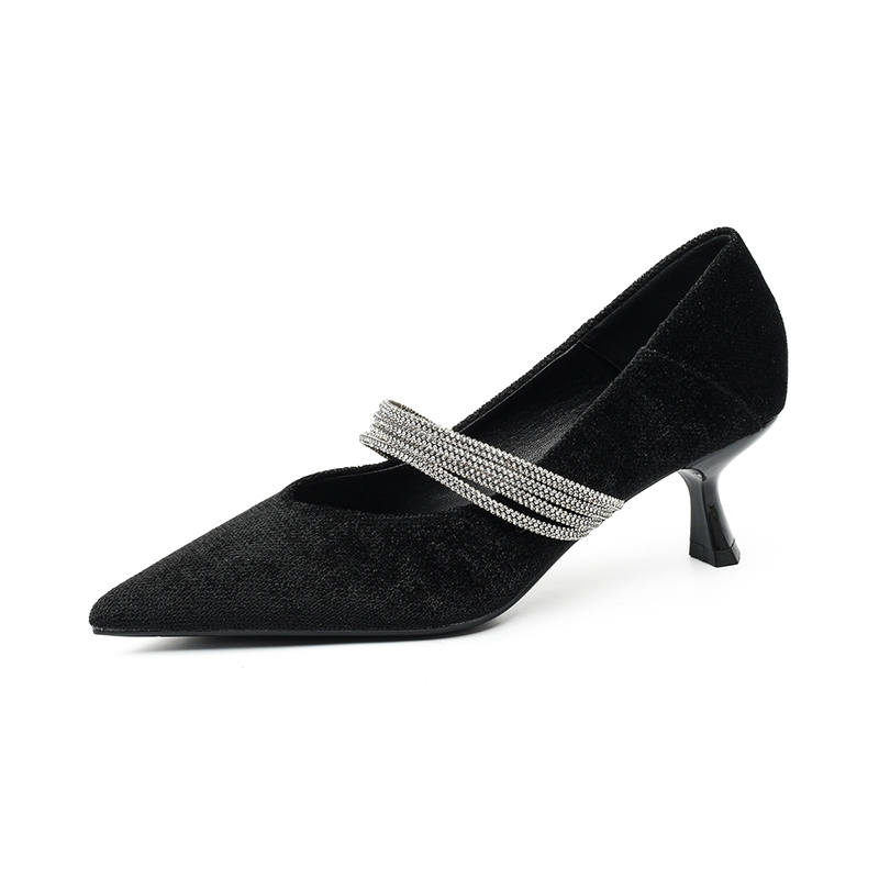 WESTLINK Fabric Slim Heel High Heels 5.5cm Women's