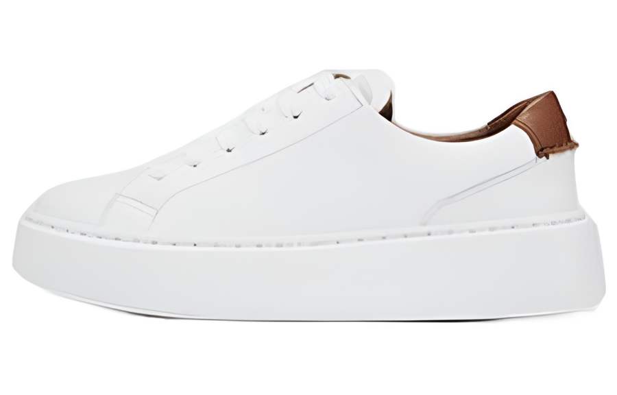 Clarks Skateboard Shoes Women's Low Top White