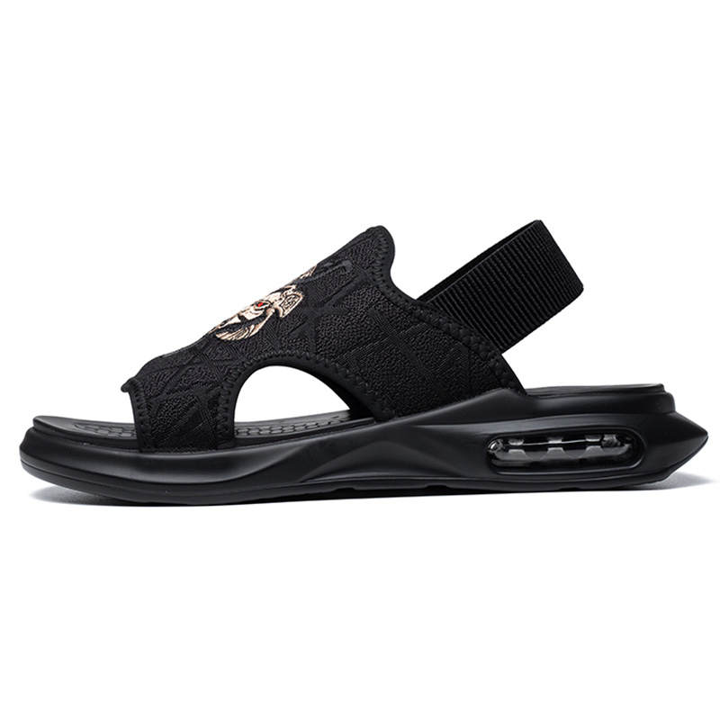 SENJIALUO Mesh Beach Sandals Men's Black