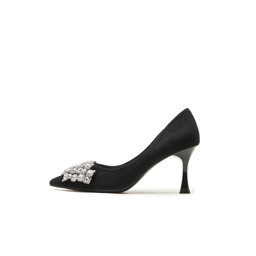 QITUMAUL Suede Slim Heel High Heels Women's