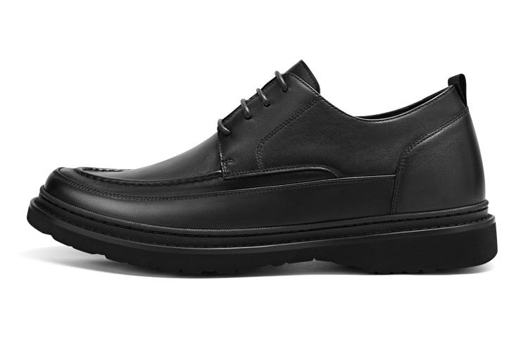 He Jinchang Cow Leather Dress Shoes Men's Black