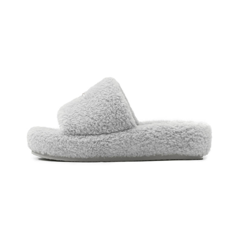 SMFK Slip Resistant Slide Slippers Women's Dusty Gray
