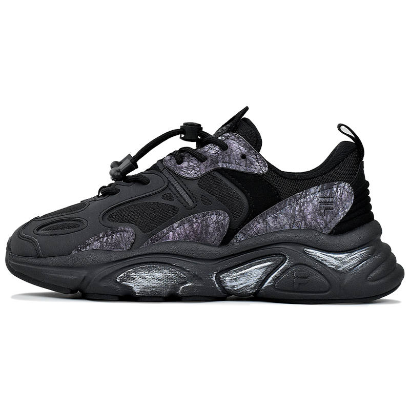 FILA Mars 2 Abrasion Resistant Low top Casual Shoes Men's Black Purple