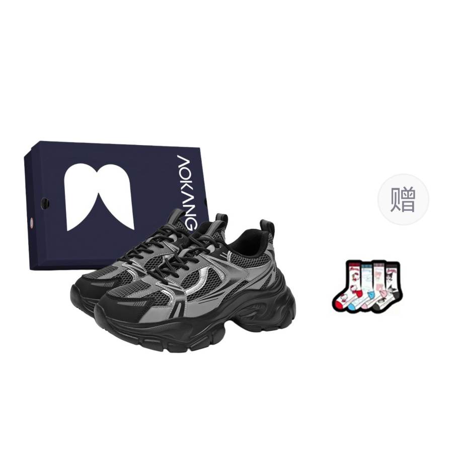 AOKANG Mesh Cushioning Slip Resistant Abrasion Resistant Breathable Low top Casual Shoes Women's
