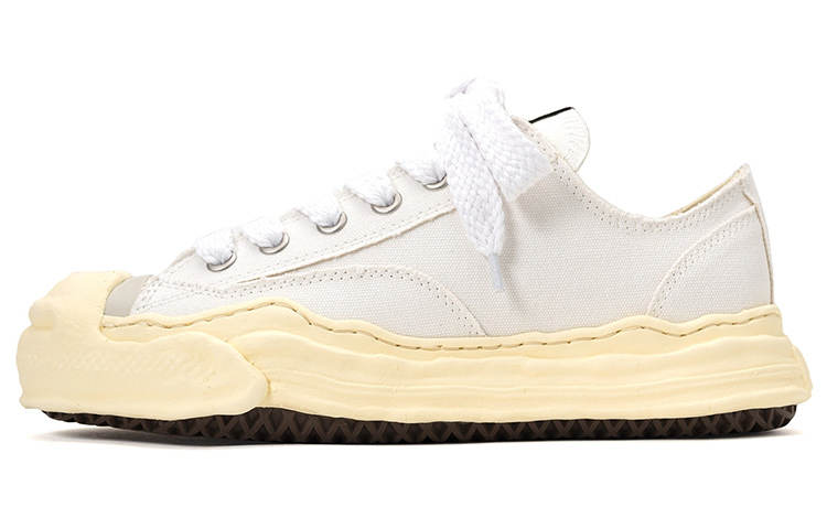 MIHARA YASUHIRO Hank Vintage Sole Canvas Low White