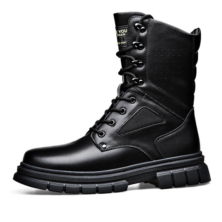 YEDANI YEDANI Knee High Combat Boots Men's Black
