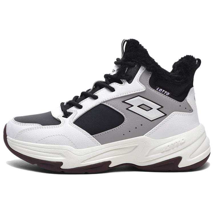 LOTTO Slip Resistant Thermal Mid top Casual Shoes Women's Black White