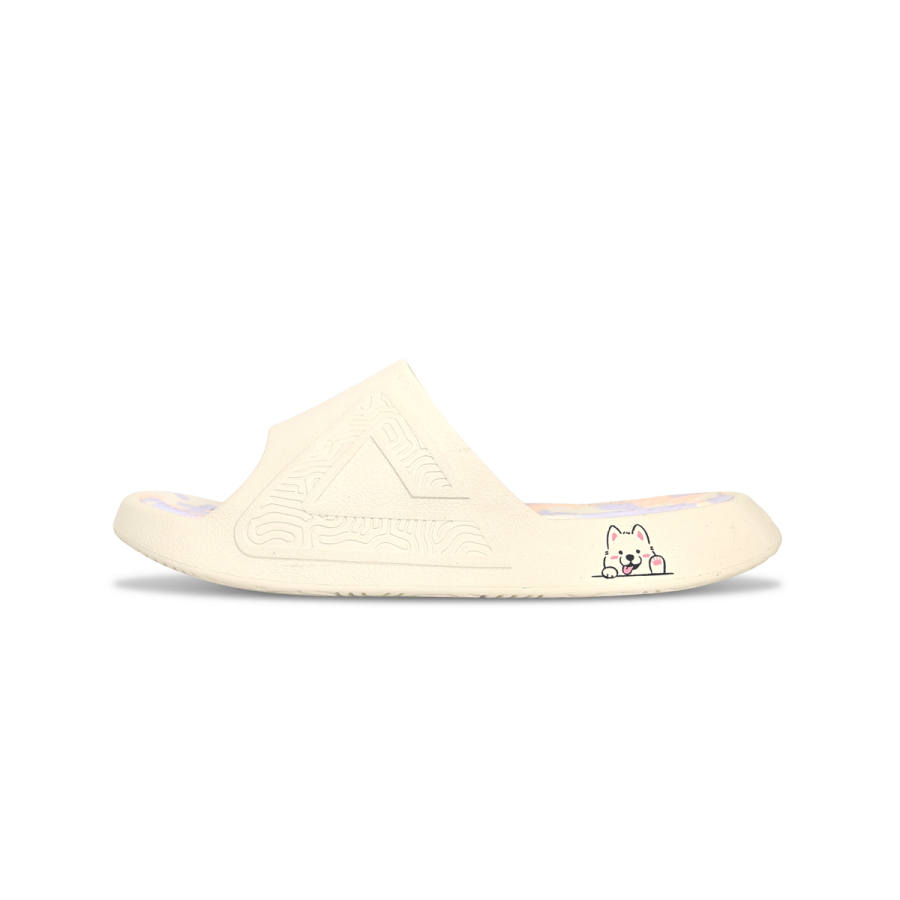 PEAK Tai Ji1.0 Quiet, Slip Resistant, Odor Resistant Slide Slippers Unisex Canvas White