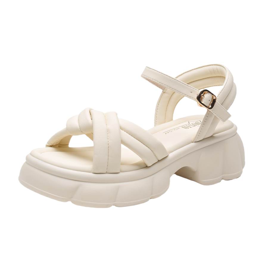 DUSTO DUSTO PU, Textile One Strap Sandals 5.5cm Women's