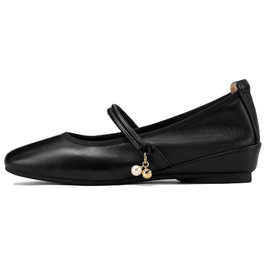 GOLDLION Cow Leather Mary Jane Shoes Women's