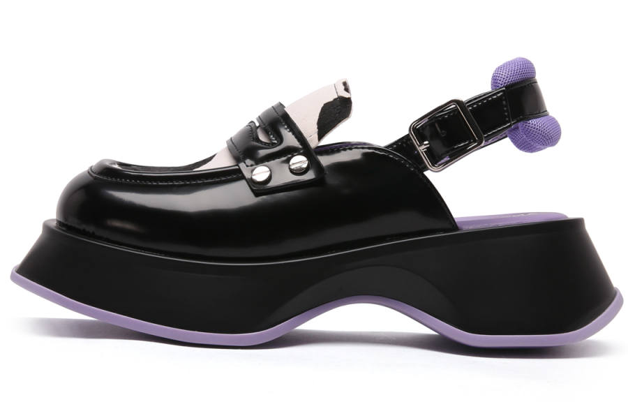 Anthony Miles Cow Leather Platform Shoes Women's Black