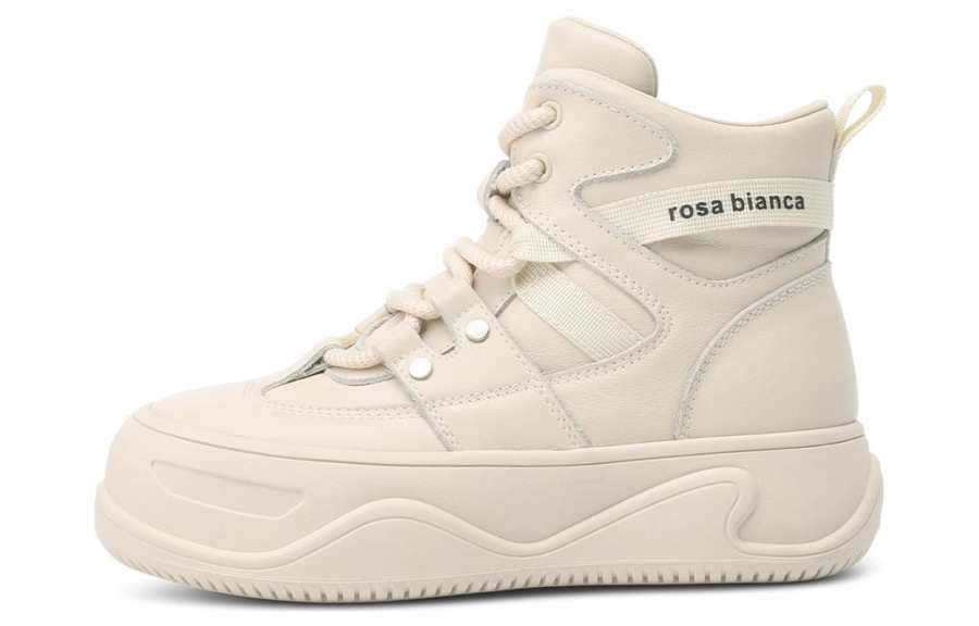Rosa Bianca Cow Leather Wool Platform Fleece Lined Versatile Casual Sports