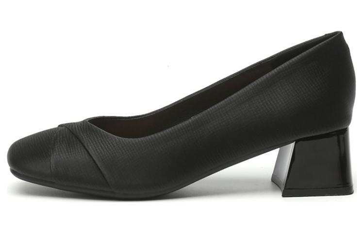 KEKAFU Pu Chunky Heel Mary Jane Shoes Women's