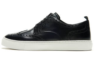 COLE HAAN Cow Leather Low top Stylish Skateboarding Shoes Men's Black