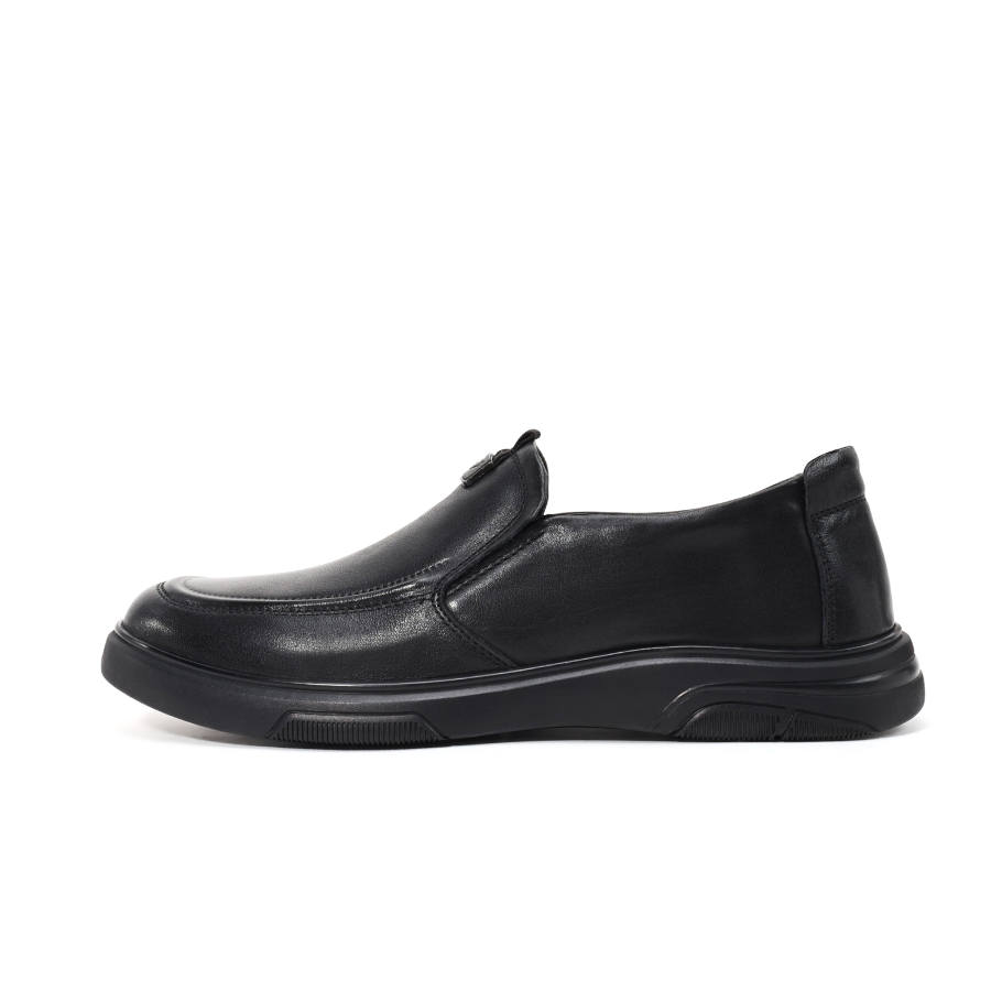 Hodo Top Grain Cow Leather Casual Leather Shoes Men's Black