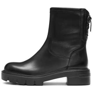 Staccato Black Butterfly Cow Leather Ankle Boots Women's Cool Black