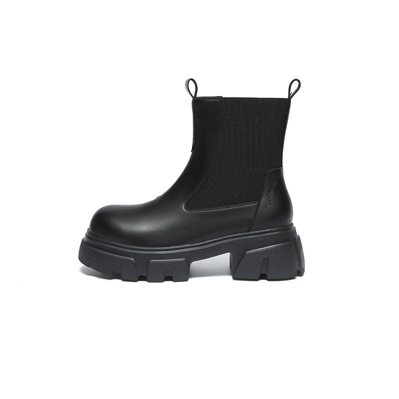 CHAOSHU Short Chelsea Boots Men's Black