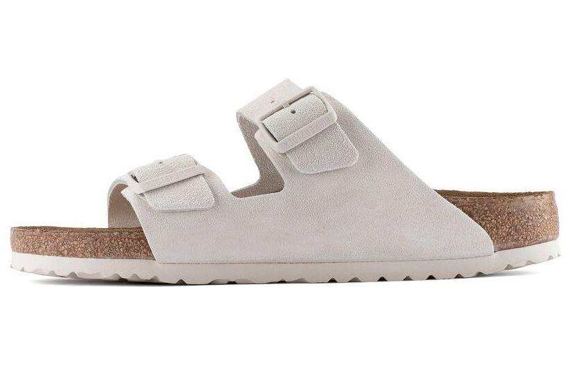 Birkenstock Arizona Soft Footbed Slide Slippers Unisex White Regular