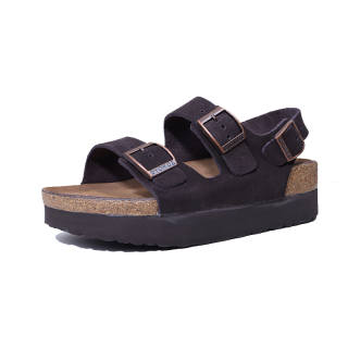 DONGYUANWUZUO Cow Suede Beach Sandals Unisex