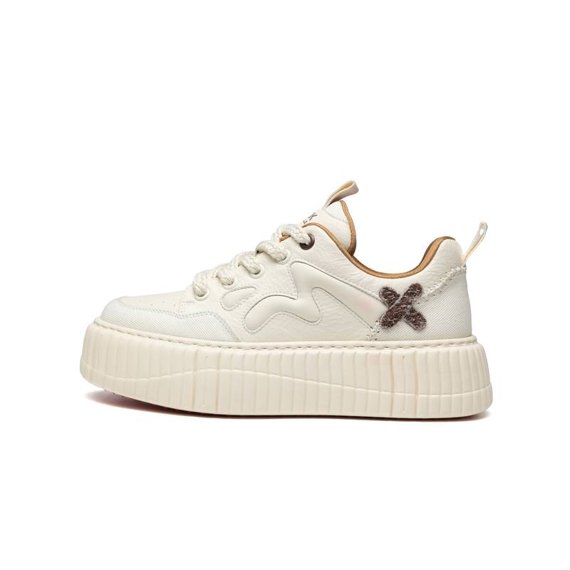 FAIRWHALE Textile, Synthetic Leather, Split Cow Leather Casual Shoes Men's