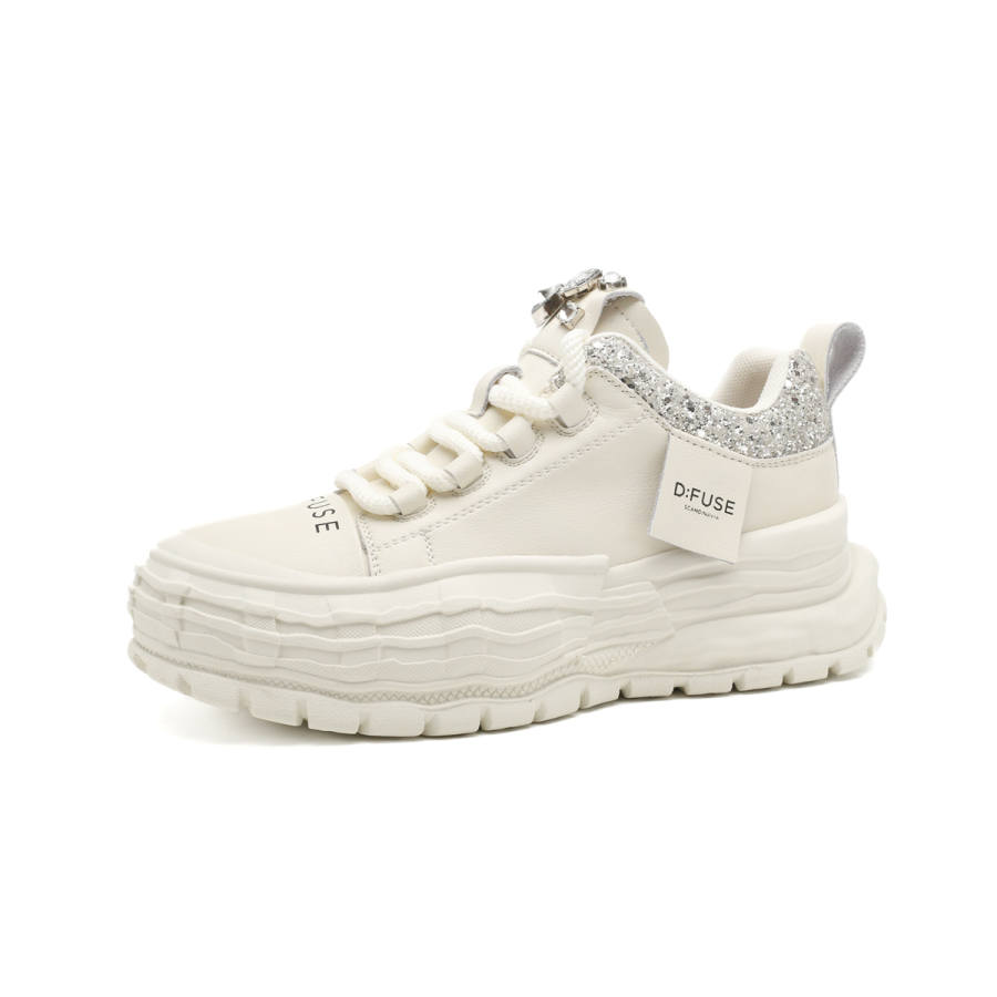 D:FUSE SCANDINAVIA D FUSE SCANDINAVIA Casual Athletic Shoes For Women's Cow Split Leather Cushioning Slip Resistant Abrasion Resistant