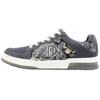DAVID NAMAN Fabric Slip Resistant Slip Resistant Low top Skateboard Shoes Men's Gray