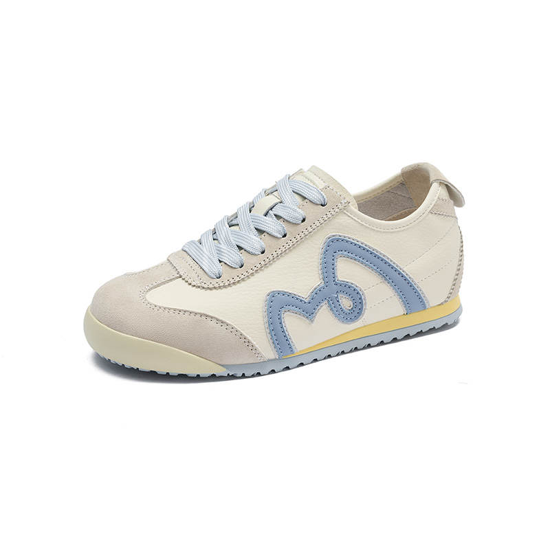 JOSINY Synthetic Leather Low top Casual Shoes Women's Beige Blue
