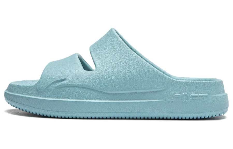 Li-Ning Li Ning Soft Clap Slip Resistant Slide Slippers Unisex Blue