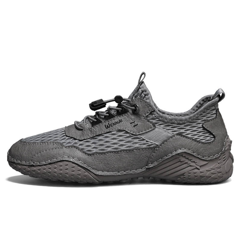 WENNAI Mesh Casual Shoes Men's Gray