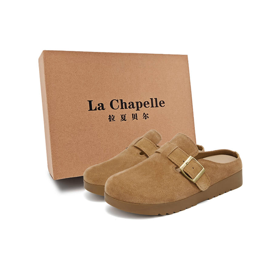 La Chapelle Breathable And Slip Resistant Closed Toe Slippers Women's Brown