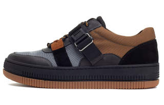 DAVID NAMAN Skateboard Shoes Men's Low Top Gray