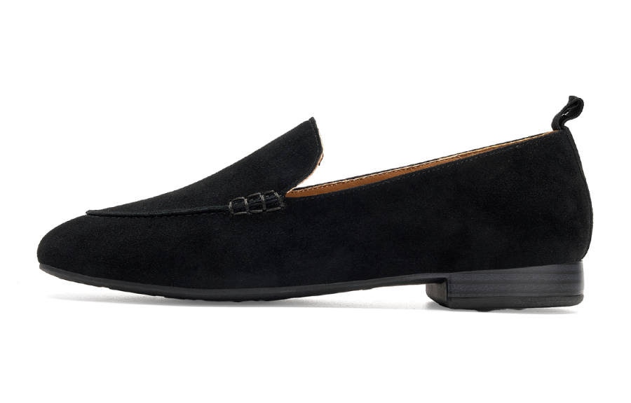 EBLAN Sheepskin Casual Shoes Women's Black