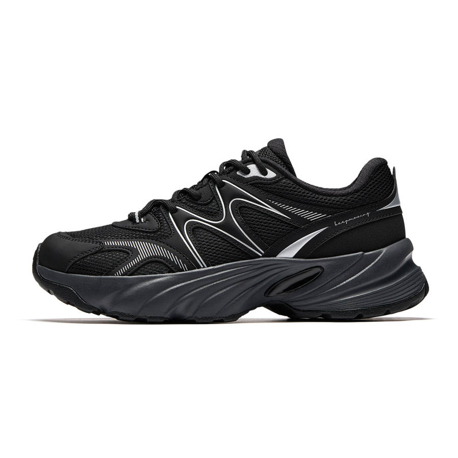 Anta Bear Shoes Cushioning Abrasion Resistant Cushioning, Wear Resistant Low top Casual Shoes Women's Black